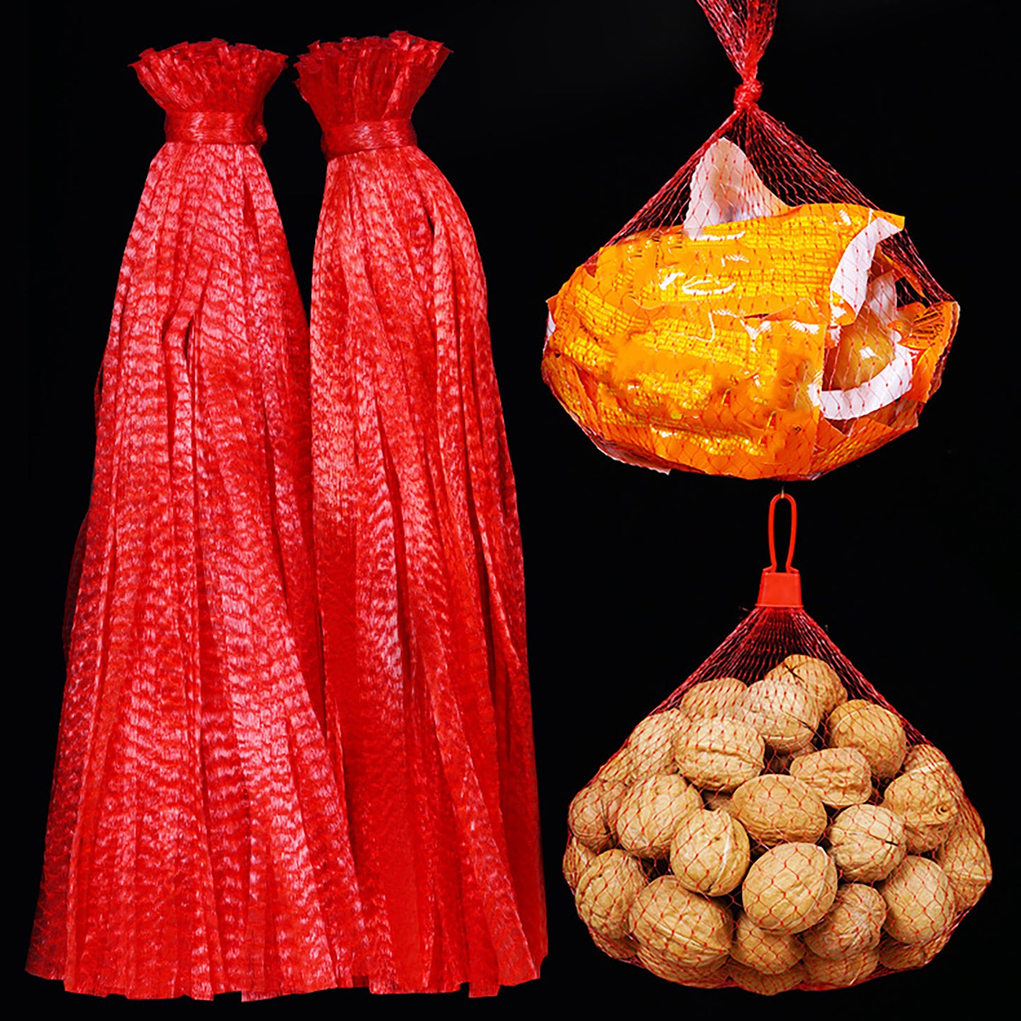 Syyeah Reusable textile produce bags to carry produce from grocery stores and farmer's markets