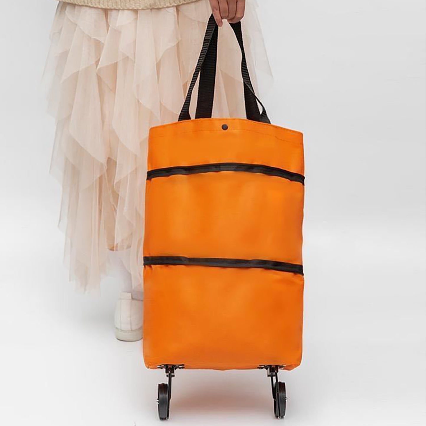 Syyeah Shopping bags with wheels attached